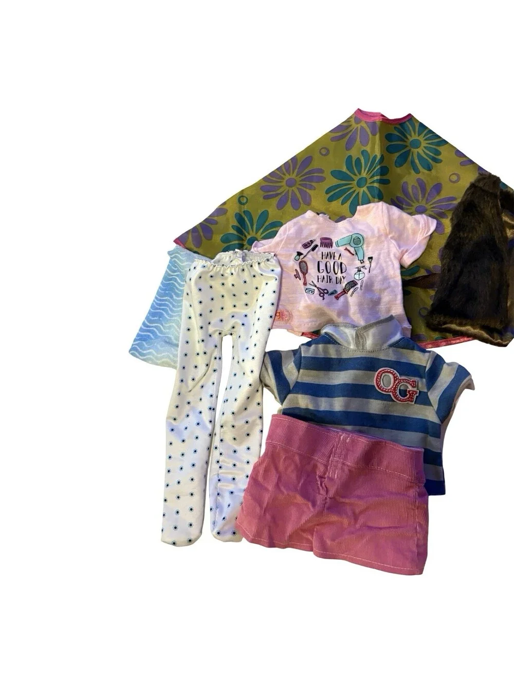 American Girl Our Generation Sophia 18” Doll Clothing Lot Shoes Vests